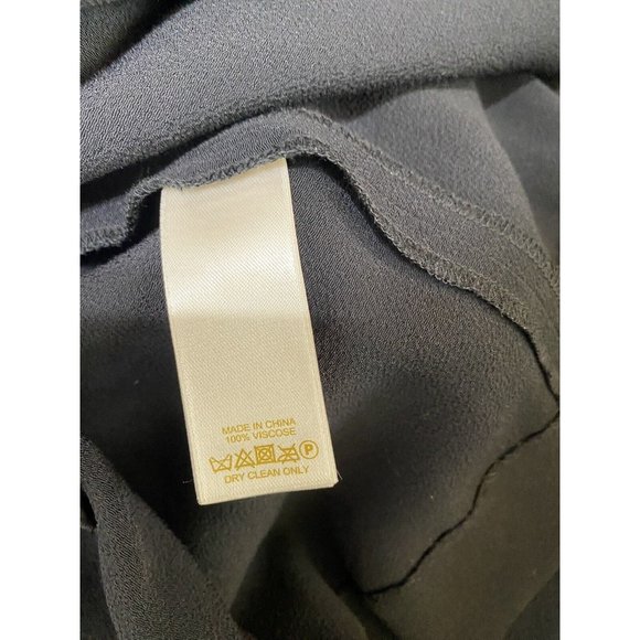 Kate Spade New York Women's Size 6 Black Dress Bow Zip V Neck Sleeveless - Picture 6 of 6